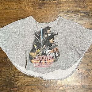 Star Wars graphic cropped oversized top size XS